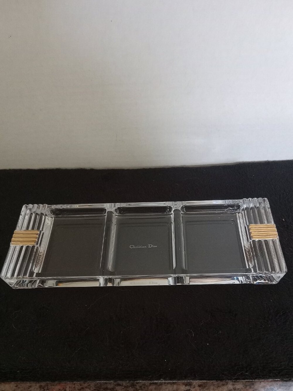 Rare Vintage Christian Dior Crystal Valet/Trinket Tray